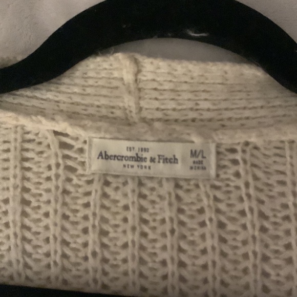 A&F Fuzzy Cardigan 🐏 - Picture 3 of 5